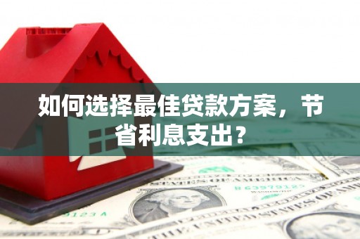 孙吴如何选择最佳贷款方案，节省利息支出？