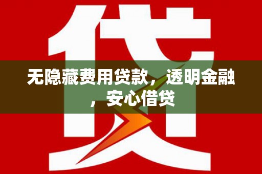 孙吴无隐藏费用贷款，透明金融，安心借贷