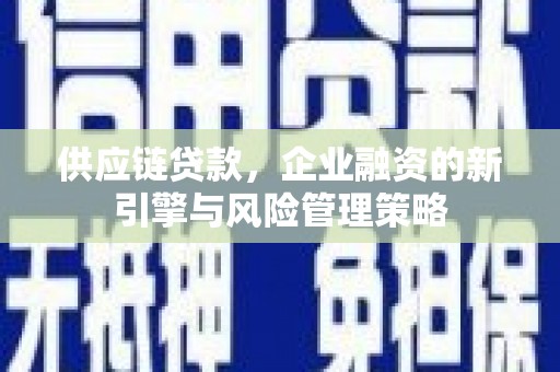 孙吴供应链贷款，企业融资的新引擎与风险管理策略