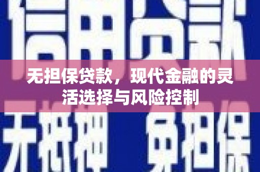 孙吴无担保贷款，现代金融的灵活选择与风险控制