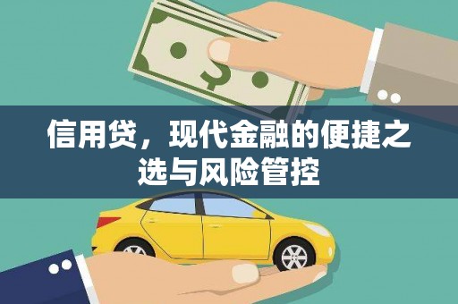 孙吴信用贷，现代金融的便捷之选与风险管控