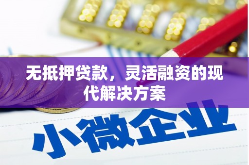 孙吴无抵押贷款，灵活融资的现代解决方案