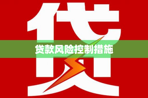 孙吴贷款风险控制措施